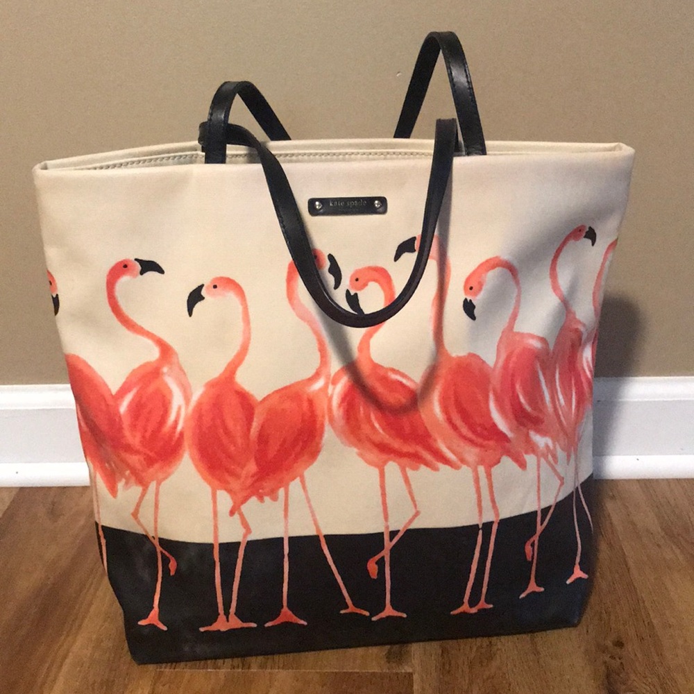 Kate Spade pink flamingo tote bag❗️❗️